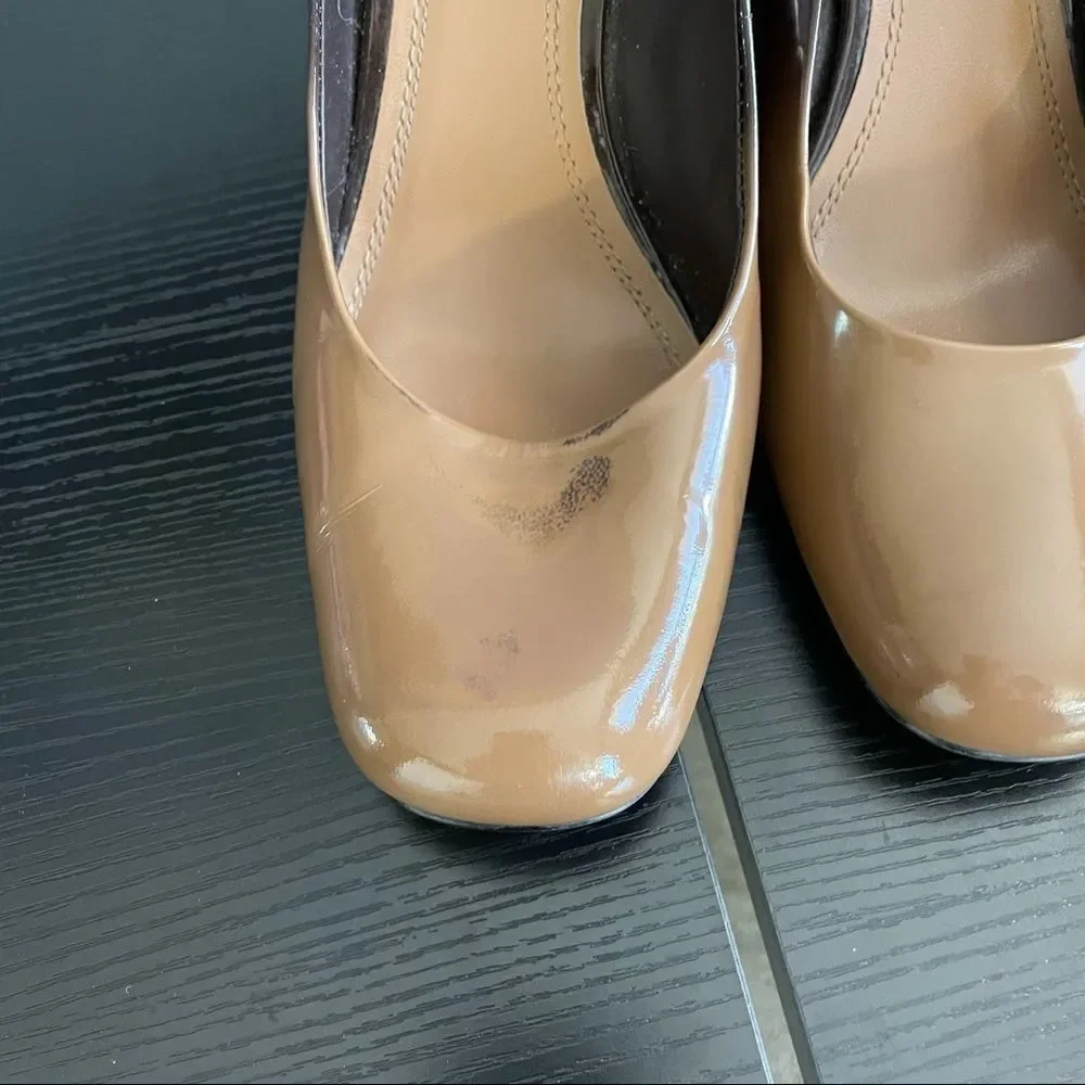 Franco Sarto Dublin Ombré Caramel to Rich Brown Leather Pump, 10 - Picture 4 of 14